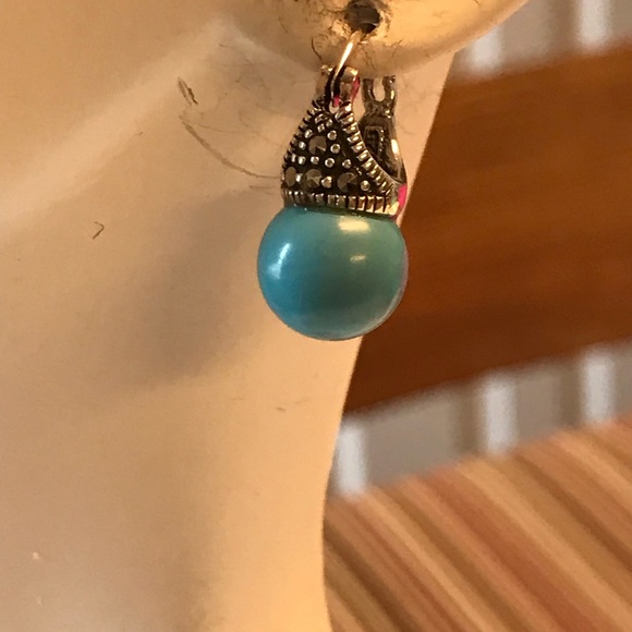 925 Sterling Silver & Turquoise Set - Picture 2 of 4